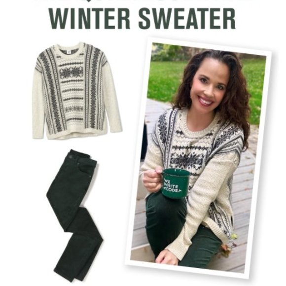 CAbi Chalet sweater, size medium - Picture 4 of 4